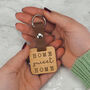 Engraved Wooden 'Home Sweet Home' Key Ring, thumbnail 2 of 4