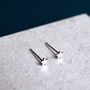 Sterling Silver Star Stud Earrings, thumbnail 1 of 7