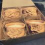 Terracotta Rose Clay Pot Candles Handmade Box Of Four, thumbnail 1 of 4