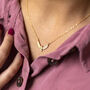 Gold Plated Eagle Positivity Necklace, thumbnail 1 of 9