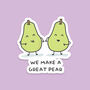 Pack Of Three | 'We Make A Great Pear' | Novelty Sticker, thumbnail 1 of 3