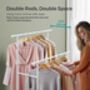 Clothes Rail Portable Double Clothes Rack Storage Shelf, thumbnail 5 of 12