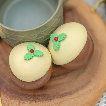 Four Hot Choc Christmas Pudding Bombs, 4 of 10