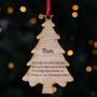 Personalised Wooden Christmas Tree Memorial Bauble, thumbnail 6 of 7