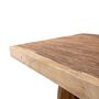 Ribbed Hardwood Dining Table, thumbnail 5 of 5