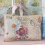 Floral Illustration Fabric Gift Sachets, thumbnail 1 of 8