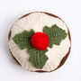 Christmas Pudding Knitting Kit, thumbnail 2 of 12