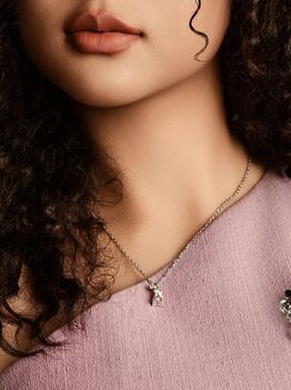 Pink Forest Bell Copper Necklace, 2 of 11