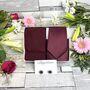 Burgundy Wedding Tie Set, thumbnail 3 of 10