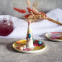 Yellow/Pink Ring Tree, Ring Stacker, Jewellery Dish, thumbnail 1 of 3