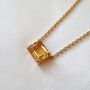 Citrine Necklace In Sterling Silver And Gold Vermeil, thumbnail 1 of 9