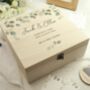 Personalised Botanical Wooden Keepsake Box, thumbnail 5 of 5