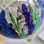 50th Birthday Painted Gin Glass With Floral Design, thumbnail 2 of 9