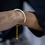 Romie 18ct Gold Vermeil Pearl Friendship Bracelet, thumbnail 1 of 2
