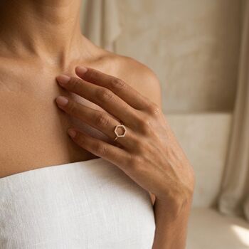 Hexagon Ring Gold, 4 of 7