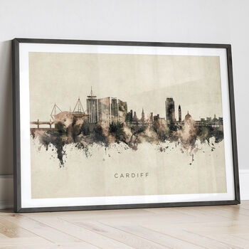 Cardiff Skyline Cityscape Black And White, 12 of 12