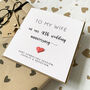 Personalised 40th Ruby Wedding Anniversary Card, thumbnail 1 of 3