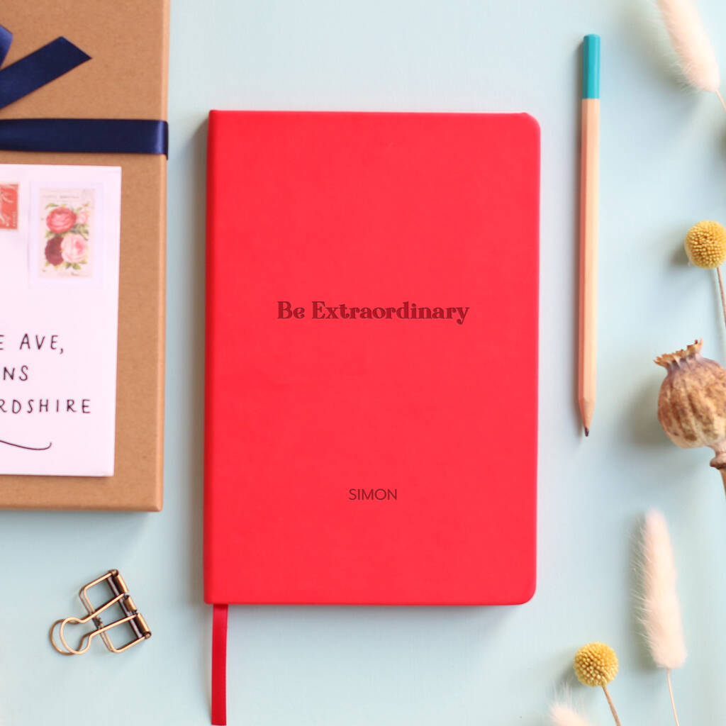 Be Extraordinary Personalised Luxury Notebook Journal, 1 of 9