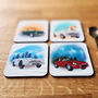 Personalised Set Of Four Classic Car Coasters, thumbnail 8 of 9