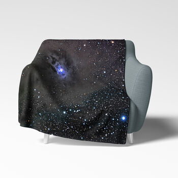 Space Fleece Blanket Purple Iris Nebula, 2 of 10