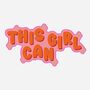 This Girl Can Feminist Sticker, thumbnail 1 of 2