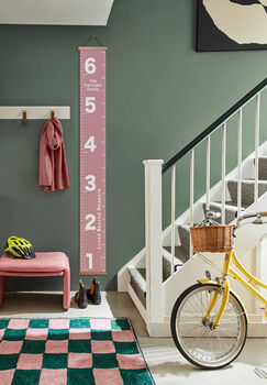 Personalised 6ft Family Number Canvas Height Chart, 3 of 4