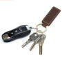 Personalized Leather Keychain Engraved Key Ring Gift, thumbnail 7 of 8