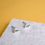 Sterling Silver Chameleon Stud Earrings, thumbnail 3 of 7