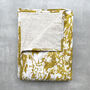 Everly Linen Quilted Throw Mustard Yellow, thumbnail 2 of 8