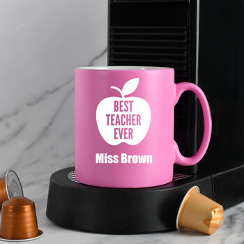 Personalised Best Teacher Ever Mug, 6 of 7