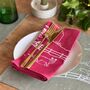 Winter Fox Linen Napkins Set Of Two, thumbnail 6 of 7