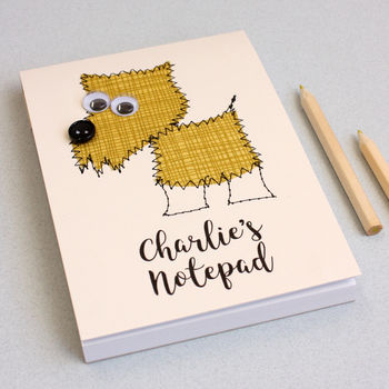 Personalised Animal Embroidered Notepad, 5 of 7