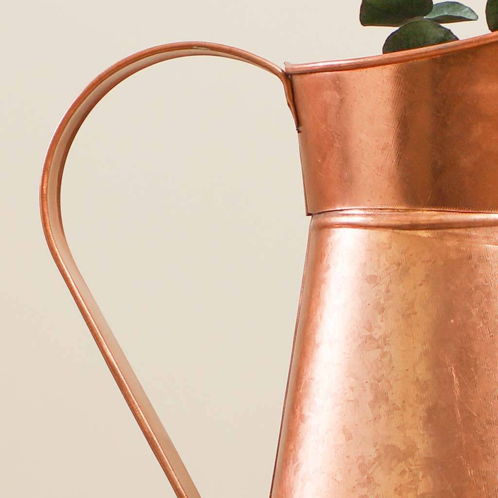 Personalised Decorative Copper Pitcher Vase By Dibor