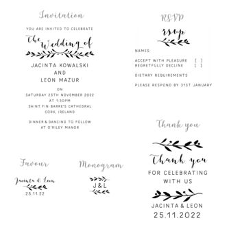 Natural Wedding Stationery Collection, 6 of 9
