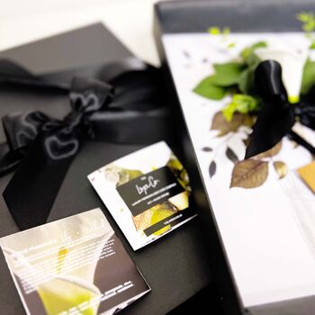 Scented Calla Lily + Black Orchid Funeral Card, 2 of 5