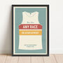 Personalised Running Vest Print With Stripes, thumbnail 2 of 5