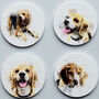 Personalised Dog Watercolour Photo Coasters, thumbnail 4 of 8
