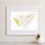 Map Of South Yorkshire Art Print, thumbnail 5 of 8