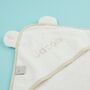 Personalised Large White Hooded Bath Towel, thumbnail 2 of 5