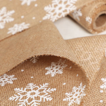 Christmas Crafts Jute Snowflake Table Runner, 4 of 6