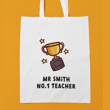 Teacher Tote Bag Personalised Thank You Gift, 6 of 6