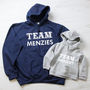 Father's Day Personalised Hoodie Set, thumbnail 2 of 5