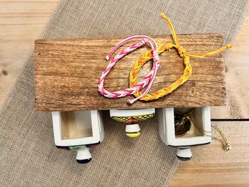 Mini Wooden Three Drawer Ceramic Chest Trinket Box, 6 of 7