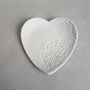 Henna Pattern Heart Shaped Clay Trinket Dish, thumbnail 4 of 4