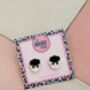 Sheep Glitter Resin Studs / Animal Lover Gift / Farmyard Jewellery / Fun Accessories, thumbnail 4 of 5