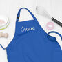 Personalised Children's Blue Waterproof Apron, thumbnail 2 of 10