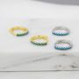 Turquoise Huggie Hoop Earrings In Sterling Silver, thumbnail 7 of 11