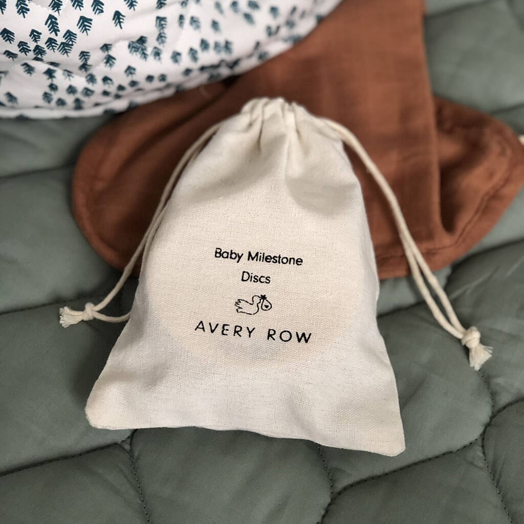 Wooden Baby Milestone Discs By Avery Row