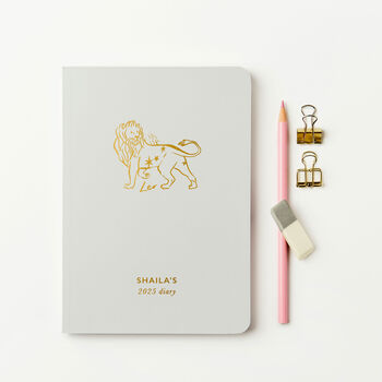 Personalised Zodiac 2025 Weekly Diary, 2 of 8