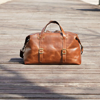 Genuine Leather Boarding Bag For Travelling, 10 of 12